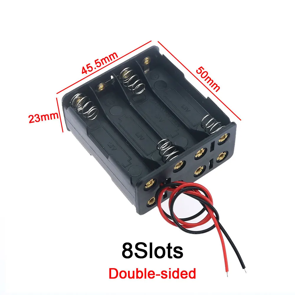 Black Plastic AAA Battery Storage Cases with Wiring 7 Black Plastic AAA Battery Storage Cases with Wiring - Image 7