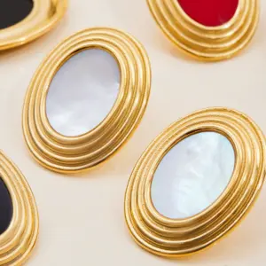 Oversized Stainless Steel White Shell Earrings 14 Sfeff7fc1d1284d9e912ff28ef84f1457l