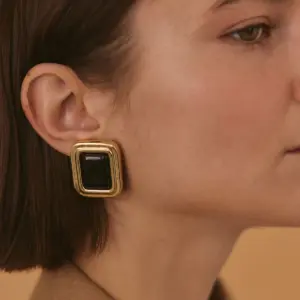 Stainless Steel Oval Agate Stud Earrings 11 Sff09bf28ed88431e901d06ce5feb184eE