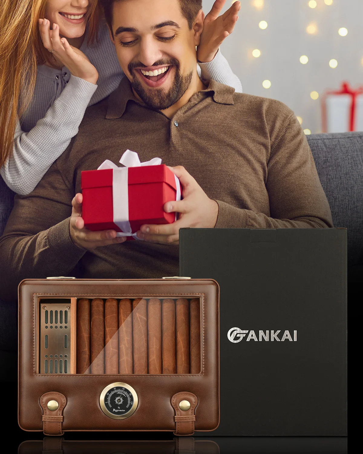 Stylish Travel Cigar Humidor with Glass Top 6 Stylish Travel Cigar Humidor with Glass Top - Image 6