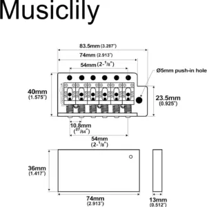 Wilkinson WOV03 Vintage Strat Tremolo Bridge 11 Sff3ef65bda3e40d19ca6a1ed5f11fc12U