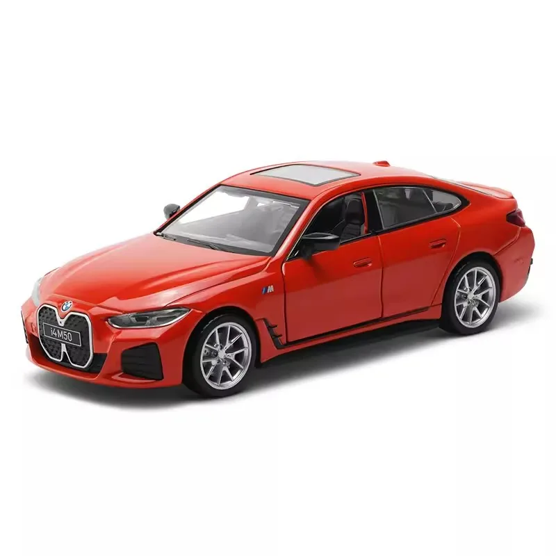 Orange BMW I4 M50 Diecast Model 1:34 Scale 7 Orange BMW I4 M50 Diecast Model 1:34 Scale - Image 7