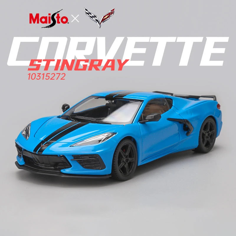 Maisto 1:24 Corvette Stingray Coupe C8 Model 8 Maisto 1:24 Corvette Stingray Coupe C8 Model - Image 8