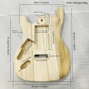 Maple Electric Guitar Body for Custom Builds 11 Sff5aeafea62f4d47b843274b61e10157E