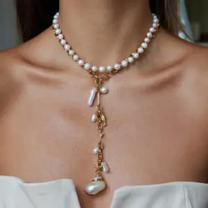 Ocean Wind Gold-Color Stainless Steel Necklace 9 Sff5e95a7449b44fdacf82a36c0243d82H