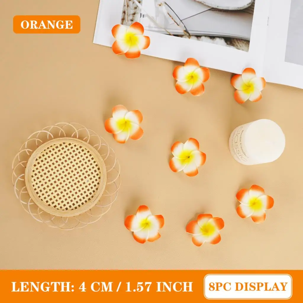 Vibrant Foam Artificial Plumeria Flowers Set 8 Vibrant Foam Artificial Plumeria Flowers Set - Image 8