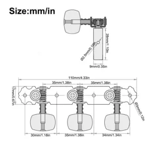 Vintage Gold and Black Guitar Tuners Set 7 Sff827d876aa74c0599ee9d07d472c885e