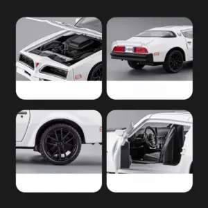 1:32 Scale Diecast Muscle Car Model in Black, Red, or White 12 Sff97339ea7404c7f99edbf5d49e84d72K