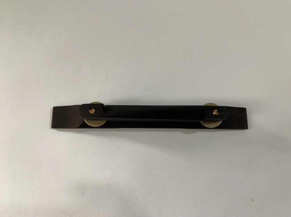 Gold and Rosewood Electric Guitar Bridge 3 Gold and Rosewood Electric Guitar Bridge - Image 3