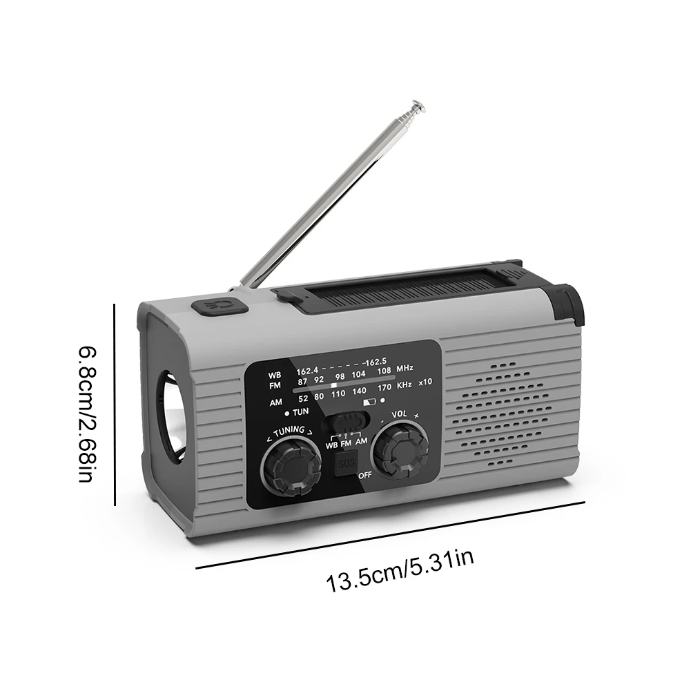 Portable Emergency Radio with 2000mAh Battery 6 Portable Emergency Radio with 2000mAh Battery - Image 6