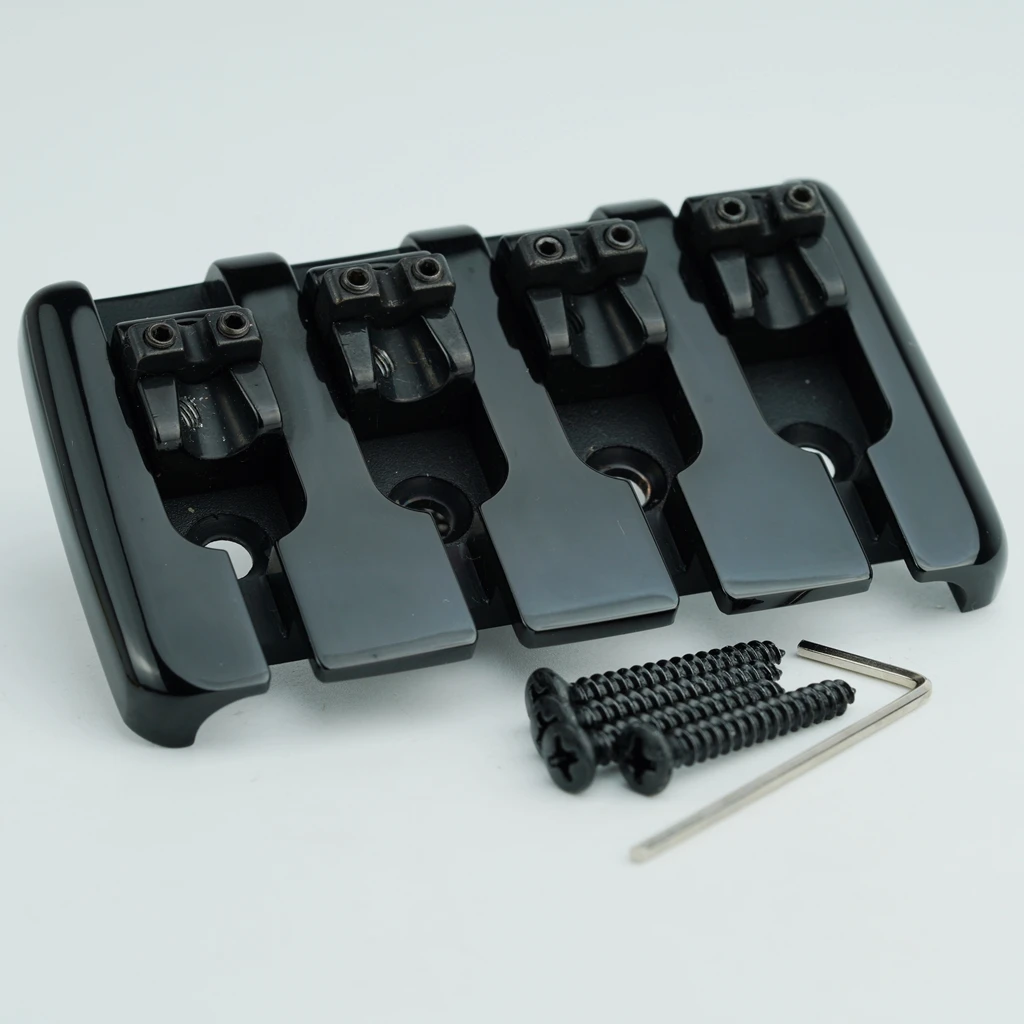 BB001 4-String Metal Bass Bridge 2 BB001 4-String Metal Bass Bridge - Image 2