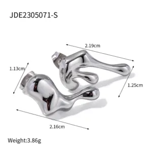 Stainless Steel Water-Drop Earrings 12 Sfff20ea1b1394874b2ddb9c31cf8a530M