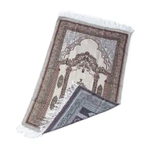 Traditional Prayer Rug with Floral Design 10 Sfffde93736d6432286670bbf8a668a49U