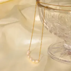 Elegant Stainless Steel Pearl Necklace for Women 12 U03d4395fc330464f838c03076530b302X