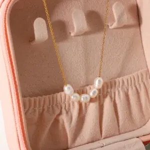 Elegant Stainless Steel Pearl Necklace for Women 9 U45753f574e9d43b3a0b4743b1c5d82b5Y