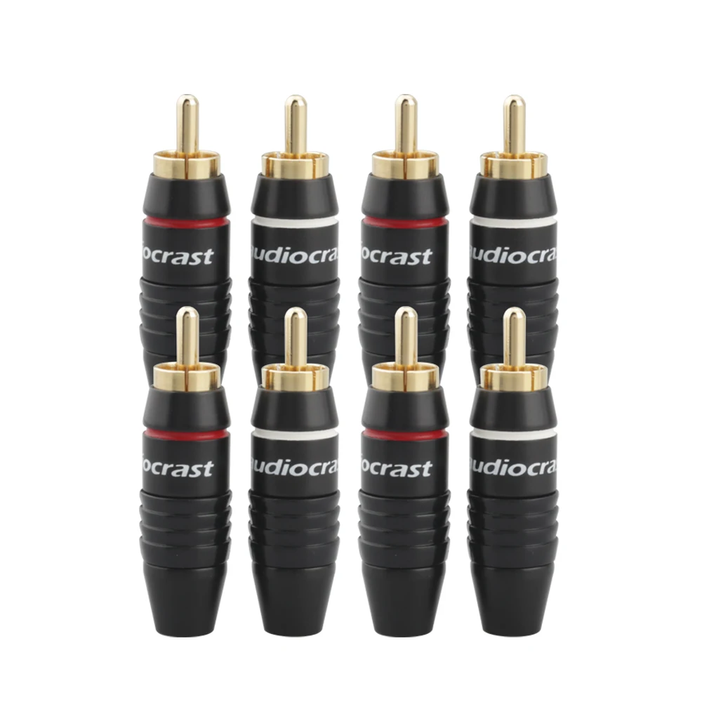 50 Pack Gold-Plated RCA Male Plugs for Audio 5 50 Pack Gold-Plated RCA Male Plugs for Audio - Image 5
