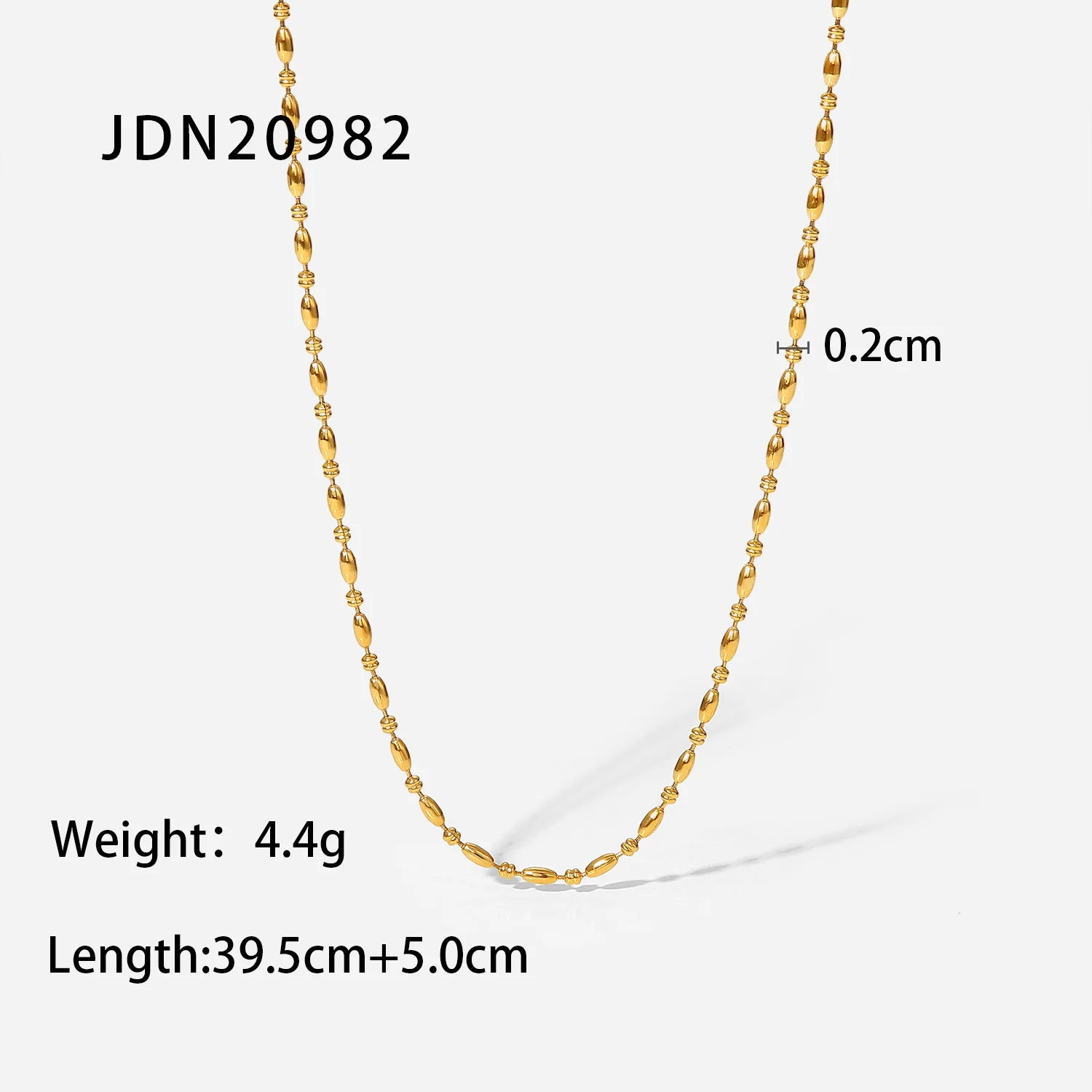 Elegant Stainless Steel Gold Women’s Necklace 6 Elegant Stainless Steel Gold Women’s Necklace - Image 6