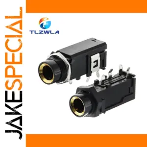 6.35mm Audio Jack Set with Gold-Plated Contacts