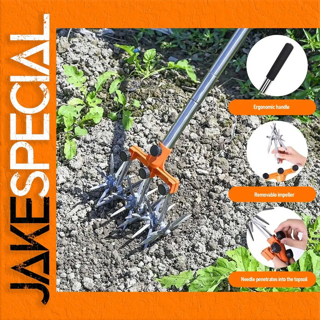 Stainless Steel Hand Tiller for Gardening 1 Stainless Steel Hand Tiller for Gardening