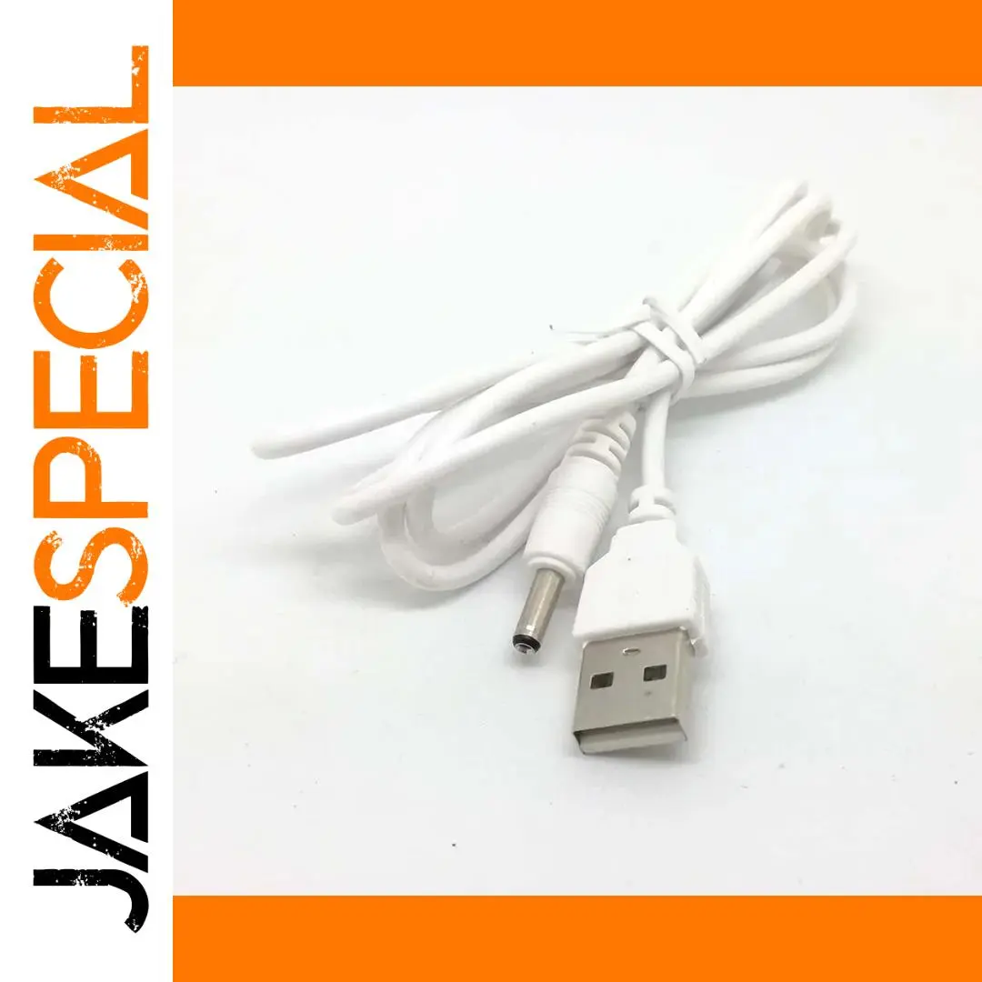 White USB to 3.5mm Power Cable, 1 Meter 1 White USB to 3.5mm Power Cable, 1 Meter