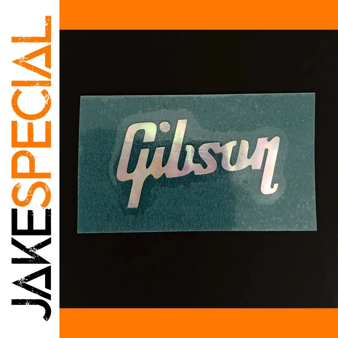 Gibson Mother of Pearl Logo Decal 40x21mm 1 Gibson Mother of Pearl Logo Decal 40x21mm