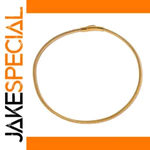 Stainless Steel Gold Snake Chain Necklace