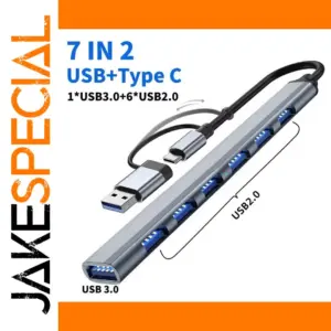 7-Port USB 3.0 Hub with Type-C Port