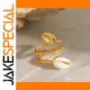 Asymmetric Ocean Shell Ring - Stainless Steel Jewelry
