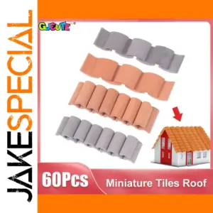 Miniature Roof Tiles Set for Dollhouses