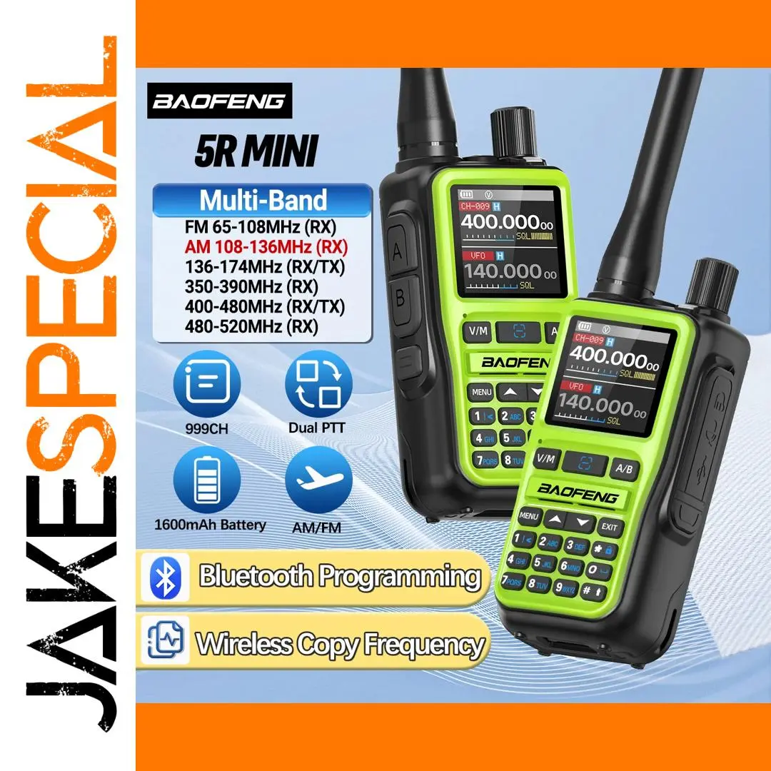 BAOFENG UV-5R Mini Walkie Talkie with Bluetooth 1 BAOFENG UV-5R Mini Walkie Talkie with Bluetooth