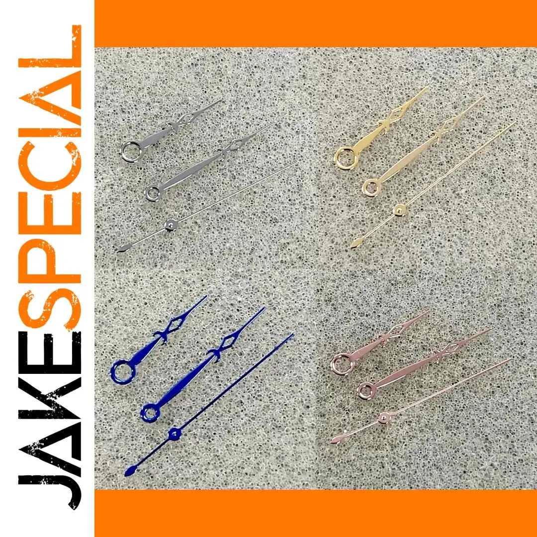 Diamond Hollowed Watch Hands Set for NH35, NH36, 4R, 7S 1 Diamond Hollowed Watch Hands Set for NH35, NH36, 4R, 7S