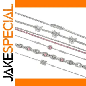 Stainless Steel Geometric Chain Bracelet for Women