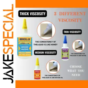 BIGLU Triple Viscosity Super Glue Set