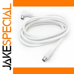 1.5m White TV Antenna Extension Cable