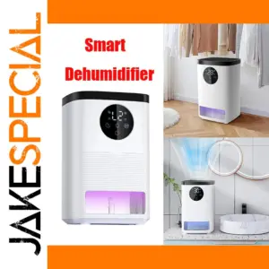 White Smart Dehumidifier for Rooms Up to 60 sqm