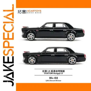 Black 1/64 Scale Luxury Sedan Model
