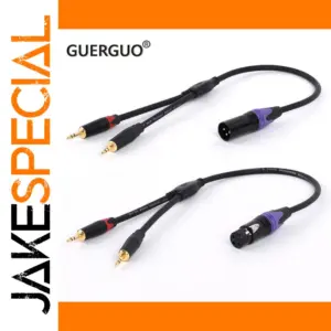 XLR to Dual 3.5mm Audio Splitter Cable 50cm