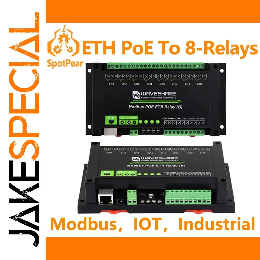 8-Channel Ethernet Industrial Relay Module 1 8-Channel Ethernet Industrial Relay Module