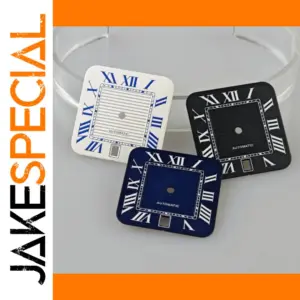 27mm Square NH35 Watch Dial with Roman Numerals