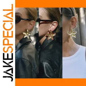 Stainless Steel Floral Earrings for Women