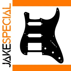 Black PVC Strat HSS Pickguard for US Models