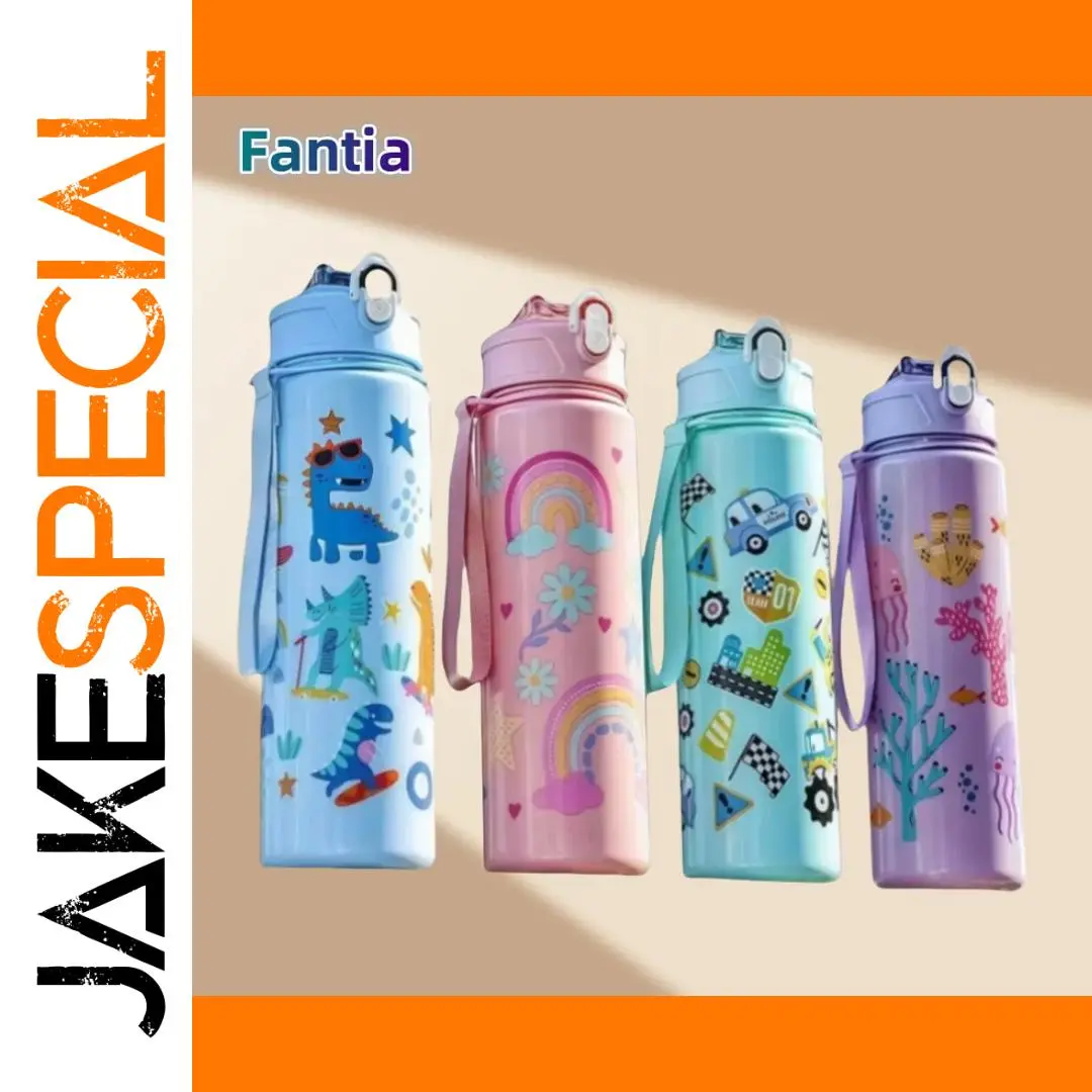 Colorful Dinosaur Kids Water Bottle 750ml 1 Colorful Dinosaur Kids Water Bottle 750ml