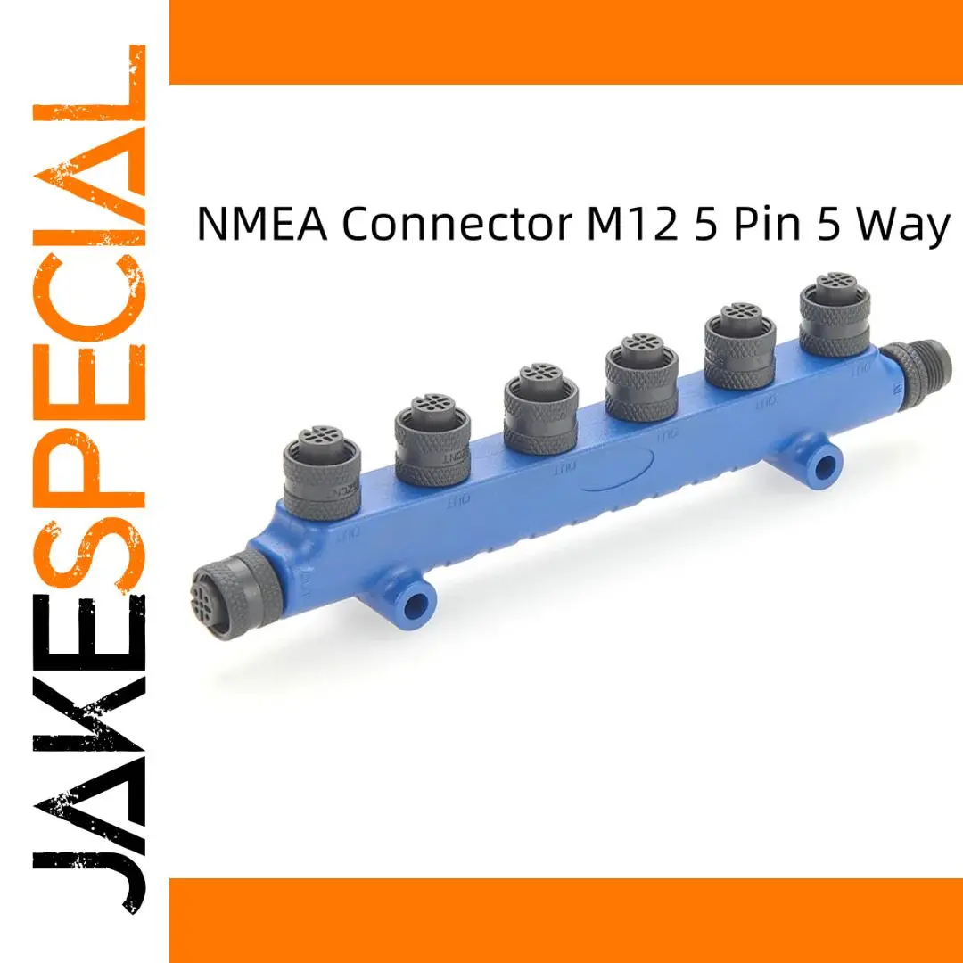 Rugged Blue NMEA 2000 6-Port T Connector 1 Rugged Blue NMEA 2000 6-Port T Connector