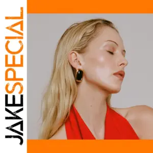 Stainless Steel Oval Agate Stud Earrings