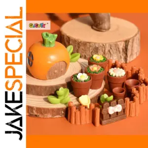 Set of 10 Mini Resin Flowerpots for Dollhouses