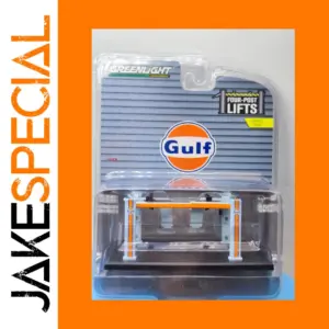 Greenlight 1:64 Gulf Oil Four-Post Lift Replica