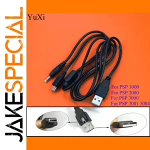 PSP 2-in-1 USB Data Charging Cable for Models 1000-3004
