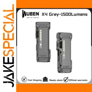 X4 EDC Flashlight in Grey with 1500 Lumens