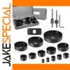 Professional Hole Saw Set 3/4" to 5" (19-127mm)