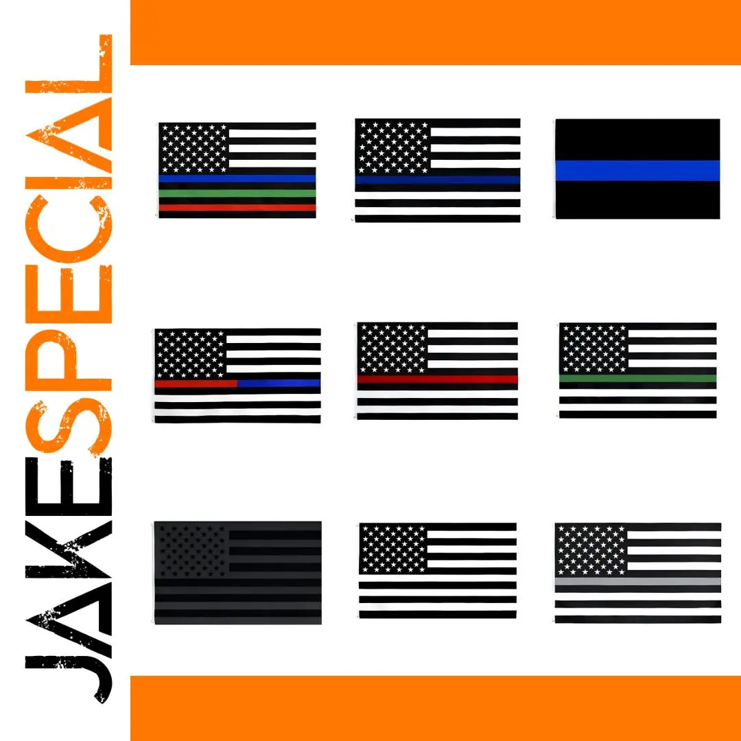 Patriotic American Flag with Blue Line 90x150cm 1 Patriotic American Flag with Blue Line 90x150cm